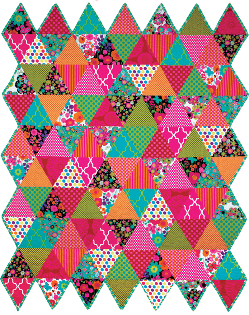 Free pattern day Thousand Pyramids (Olympic Inspiration) Quilt